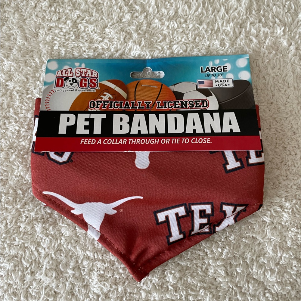 University of Texas pet bandana